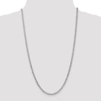 FJC Finejewelers 7 Inch 14k White Gold 3.35mm Semi-solid Curb Link Chain Bracelet