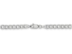 FJC Finejewelers 16 Inch 14k White Gold 4.3mm Semi-solid Curb Link Chain Necklace