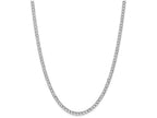 FJC Finejewelers 7 Inch 14k White Gold 4.3mm Semi-solid Curb Link Chain Bracelet