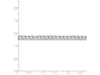 FJC Finejewelers 8 Inch 14k White Gold 4.3mm Semi-solid Curb Link Chain Bracelet