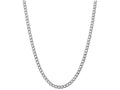 FJC Finejewelers 20 Inch 14k White Gold 5.25mm Semi-solid Curb Link Chain Necklace