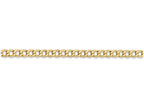 FJC Finejewelers 24 Inch 14k Yellow Gold 3.35mm Semi-solid Curb Link Chain Necklace