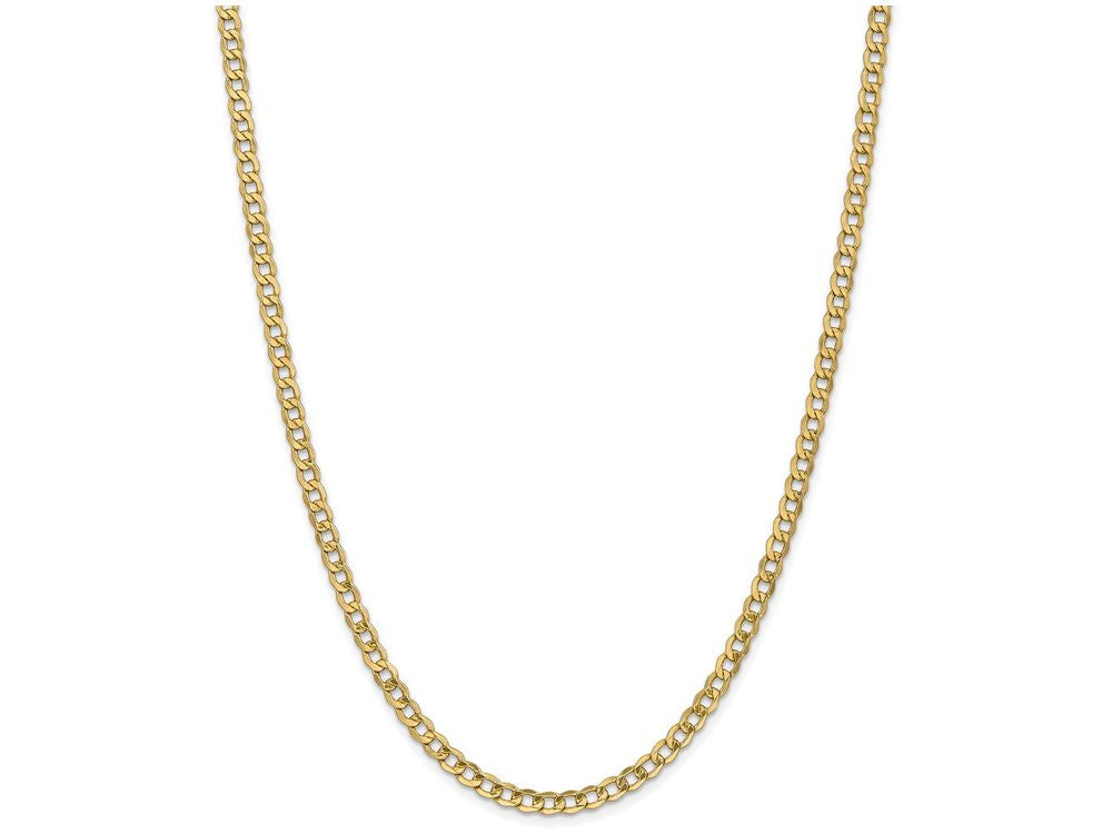 FJC Finejewelers 7 Inch 14k Yellow Gold 4.3mm Semi-solid Curb Link Chain Bracelet