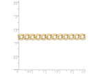 FJC Finejewelers 20 Inch 14k Yellow Gold 5.25mm Semi-solid Curb Link Chain Necklace
