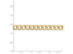FJC Finejewelers 8 Inch 14k Yellow Gold 7.0mm Semi-solid Curb Link Chain Bracelet