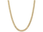 FJC Finejewelers 9 Inch 14k Yellow Gold 7.0mm Semi-solid Curb Link Chain Ankle Bracelet (Smaller Ankles)