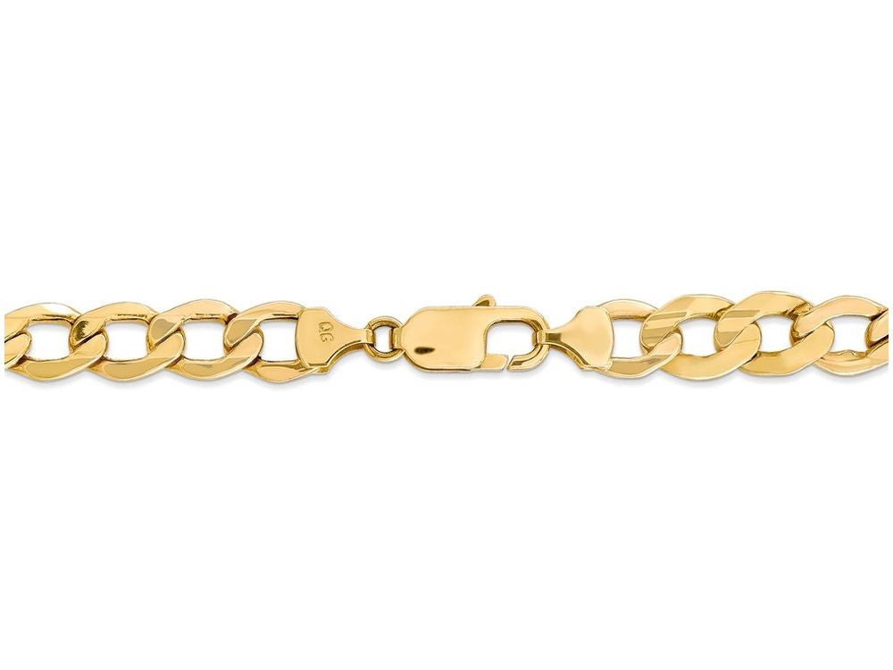 FJC Finejewelers 24 Inch 14k Yellow Gold 8.0mm Semi-solid Curb Link Chain Necklace