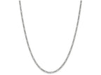 FJC Finejewelers 20 Inch 14k 2.5mm White Gold Figaro Hollow Chain Necklace