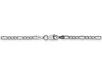 FJC Finejewelers 24 Inch 14k 2.5mm White Gold Figaro Hollow Chain Necklace