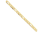 FJC Finejewelers 10 Inch 14k Yellow Gold 2.50mm Hollow Figaro Chain Ankle Bracelet