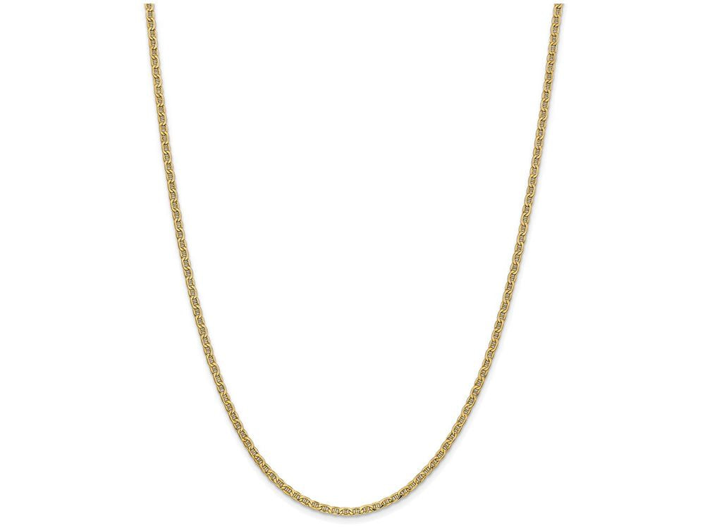 FJC Finejewelers 24 Inch 14k Yellow Gold 2.40mm Anchor Chain Necklace