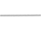 FJC Finejewelers 7 Inch 14k White Gold 2.5mm Semi-solid Curb Link Chain Bracelet
