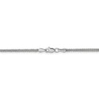 FJC Finejewelers 18 Inch 14k White Gold 2mm Wheat Hollow Chain Necklace