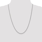 FJC Finejewelers 24 Inch 14k White Gold 2mm Wheat Hollow Chain Necklace