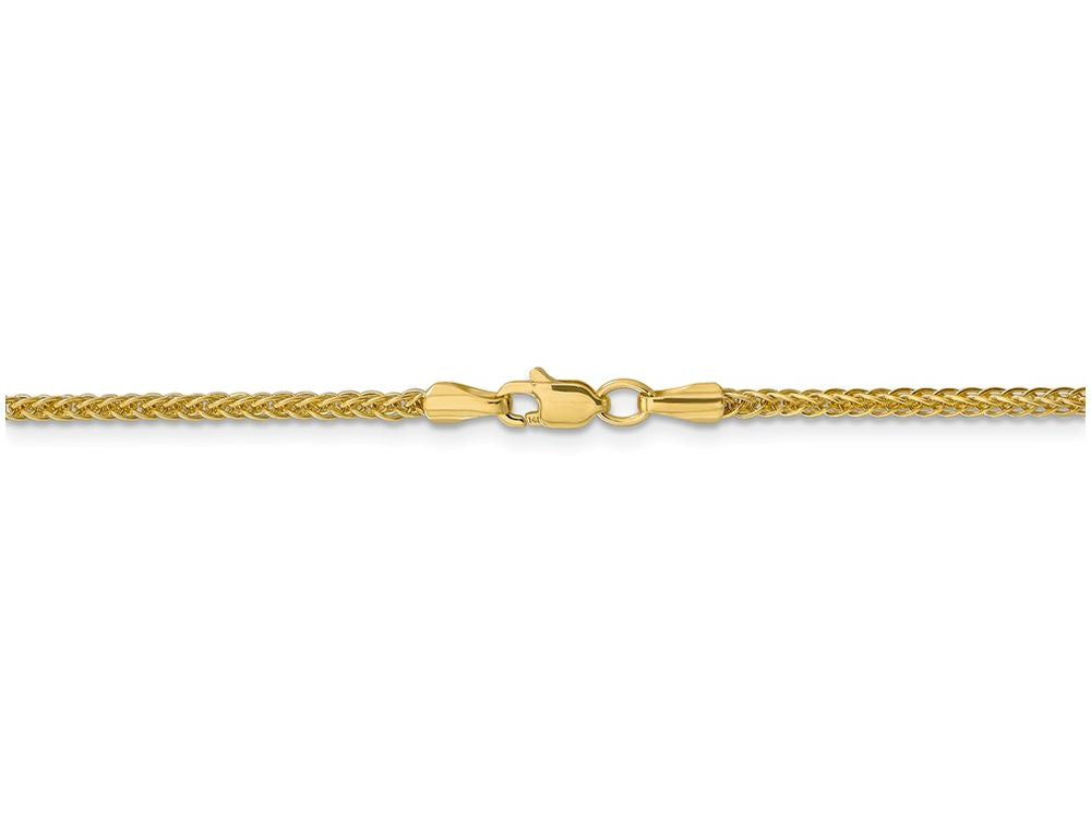 FJC Finejewelers 24 Inch 14k Yellow Gold Wheat Semi-Solid Chain Necklace