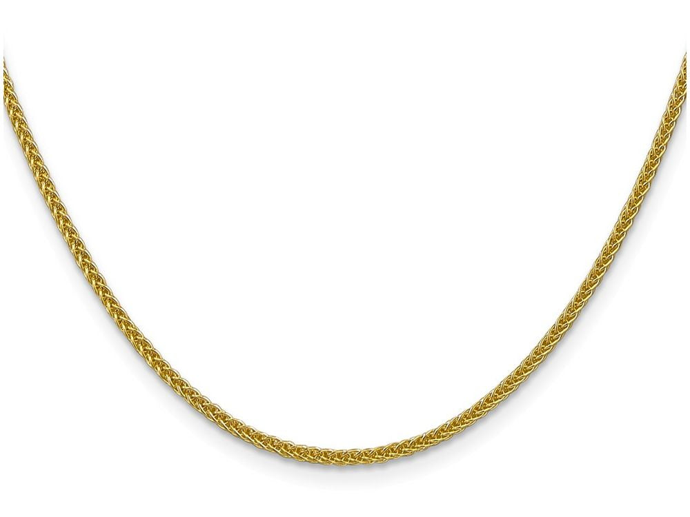 FJC Finejewelers 24 Inch 14k Yellow Gold Wheat Semi-Solid Chain Necklace