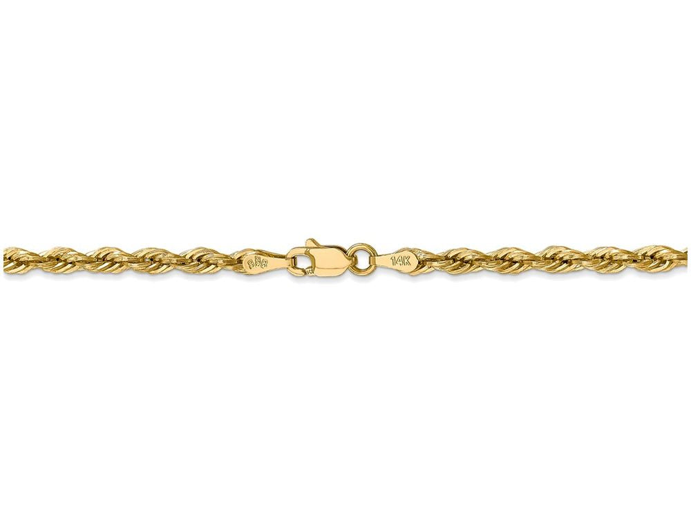 FJC Finejewelers 16 Inch 14k Yellow Gold 3.8mm Hollow Rope Chain Necklace