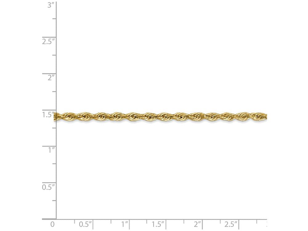 FJC Finejewelers 18 Inch 14k Yellow Gold 2.9mm Hollow Rope Chain Necklace
