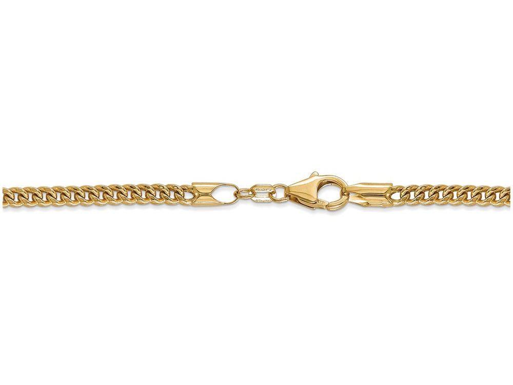 FJC Finejewelers 24 Inch 14k Yellow Gold 3mm Hollow Franco Chain Necklace