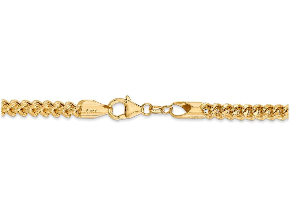 FJC Finejewelers 24 Inch 14k Yellow Gold 3.7mm Hollow Franco Chain Necklace