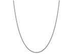 FJC Finejewelers 16 Inch 14k White Gold 1.5mm Hollow Round Box Chain Necklace