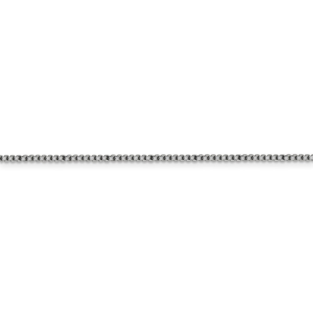 FJC Finejewelers 14k White Gold 1.5mm Hollow Round Box Chain Bracelet