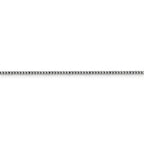 FJC Finejewelers 14k White Gold 1.5mm Hollow Round Box Chain Bracelet