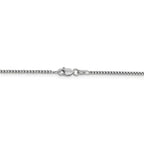 FJC Finejewelers 14k White Gold 1.5mm Hollow Round Box Chain Bracelet