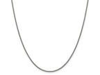 FJC Finejewelers 14k White Gold 1.5mm Hollow Round Box Chain Bracelet