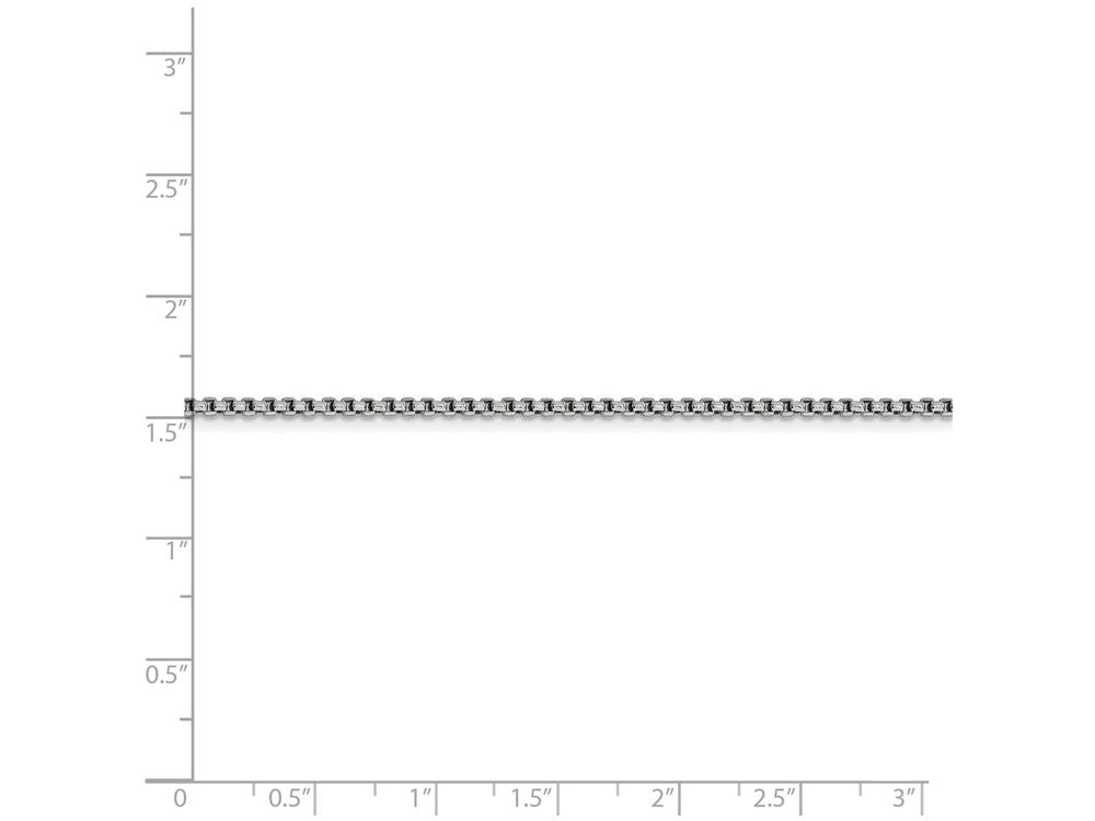 FJC Finejewelers 16 Inch 14k White Gold 1.75mm Round Box Chain Necklace