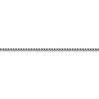 FJC Finejewelers 14k White Gold 1.75mm Round Box Chain Bracelet