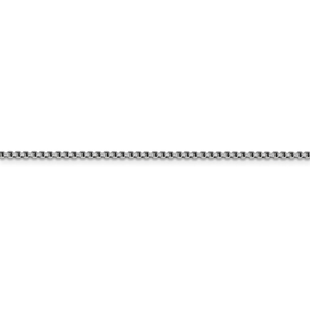FJC Finejewelers 14k White Gold 1.75mm Round Box Chain Bracelet