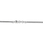 FJC Finejewelers 14k White Gold 1.75mm Round Box Chain Bracelet