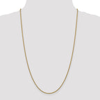 FJC Finejewelers 14 kt Yellow Gold 1.5mm Hollow Round Box Chain Bracelet