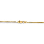 FJC Finejewelers 14 kt Yellow Gold 1.5mm Hollow Round Box Chain Bracelet