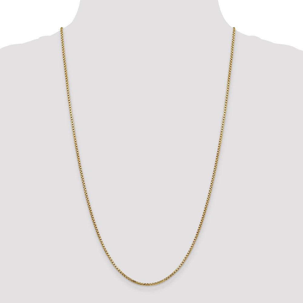 FJC Finejewelers 14 kt Yellow Gold 1.75mm Hollow Round Box Chain Bracelet