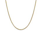 FJC Finejewelers 14 kt Yellow Gold 1.75mm Hollow Round Box Chain Bracelet