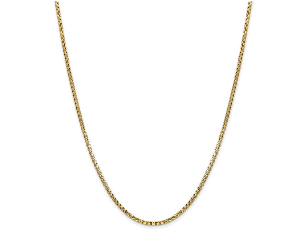 FJC Finejewelers 18 Inch 14k Yellow Gold 2.45mm Hollow Round Box Chain Necklace