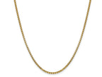 FJC Finejewelers 14 kt Yellow Gold 2.45mm Hollow Round Box Chain Bracelet