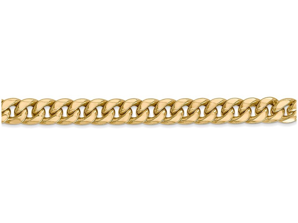 FJC Finejewelers 20 Inch 14k Yellow Gold Hollow Miami Cuban Chain Necklace