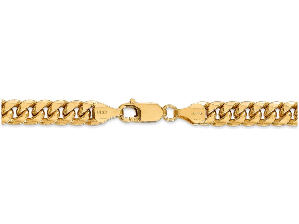 FJC Finejewelers 20 Inch 14k Yellow Gold Hollow Miami Cuban 6.75mm Chain Necklace