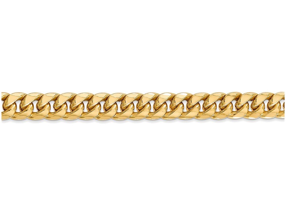 FJC Finejewelers 22 Inch 14k Yellow Gold Hollow Miami Cuban Chain Necklace