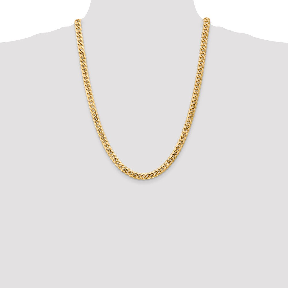 FJC Finejewelers 24 Inch 14k Hollow Miami Cuban Chain Necklace