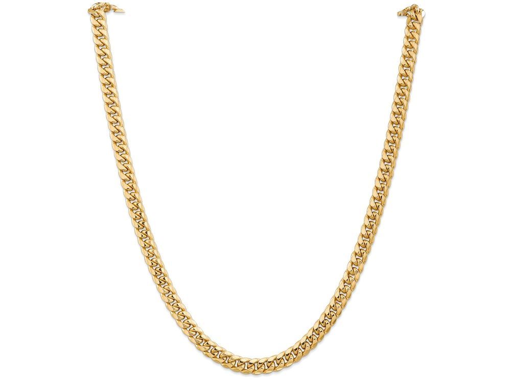 FJC Finejewelers 24 Inch 14k Hollow Miami Cuban Chain Necklace