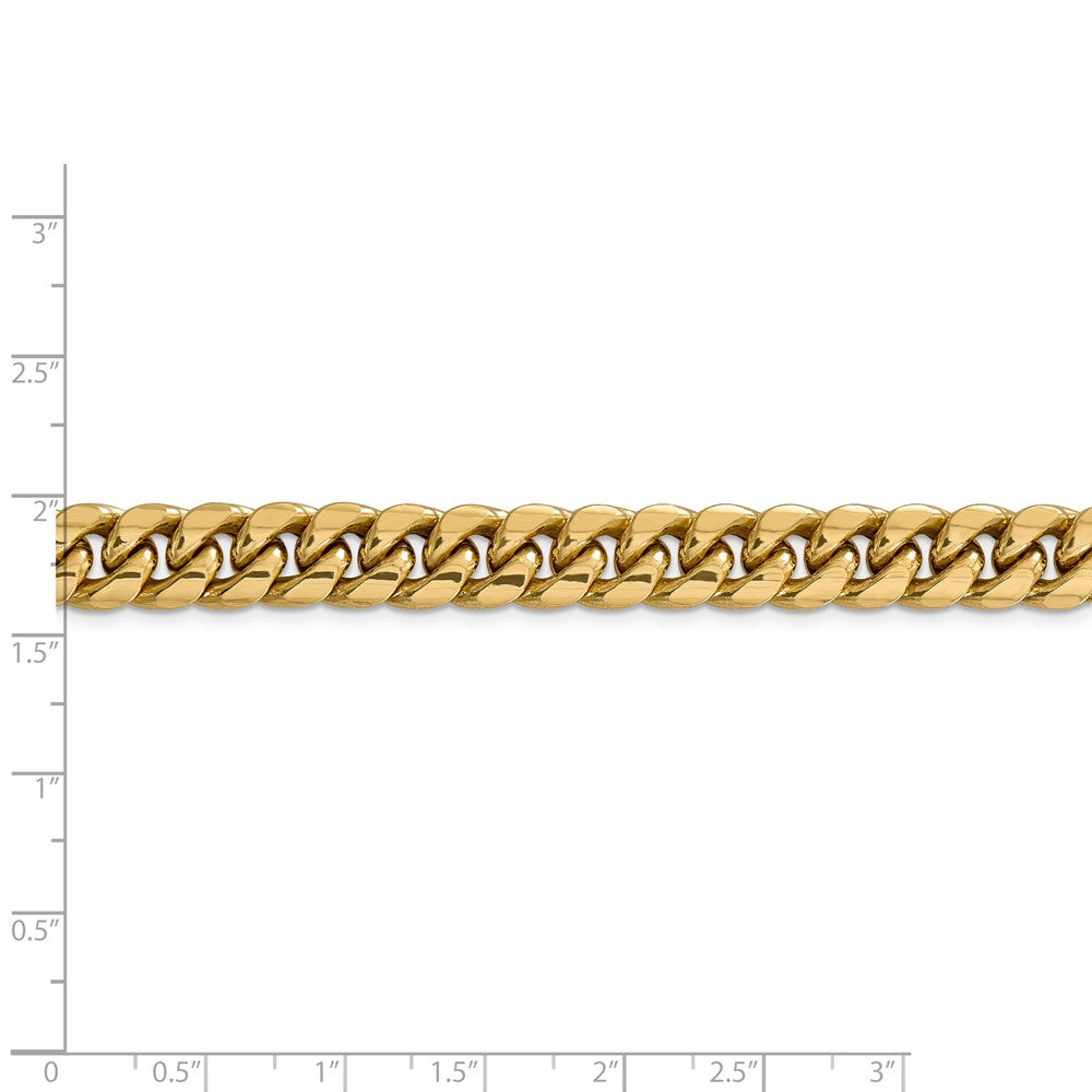 FJC Finejewelers 22 Inch 14k Hollow Miami Cuban Chain Necklace