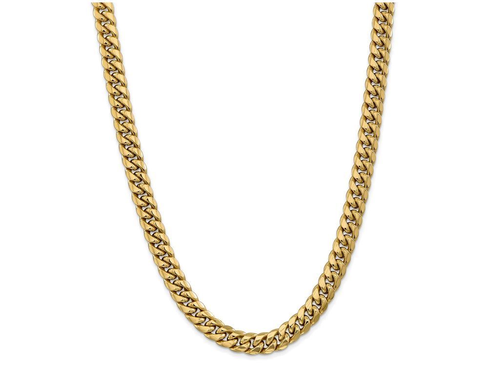 FJC Finejewelers 22 Inch 14k Hollow Miami Cuban Chain Necklace