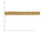 FJC Finejewelers 8 Inch 14k Yellow Gold Hollow Miami Cuban Chain Bracelet