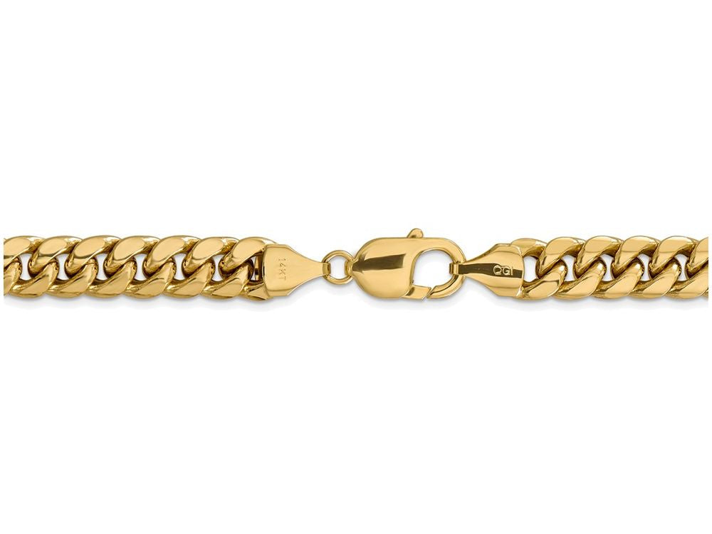 FJC Finejewelers 8 Inch 14k Yellow Gold Hollow Miami Cuban Chain Bracelet