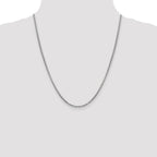 FJC Finejewelers 14k White Gold 2.45mm Hollow Round Box Chain