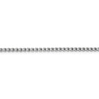 FJC Finejewelers 14k White Gold 2.45mm Hollow Round Box Chain